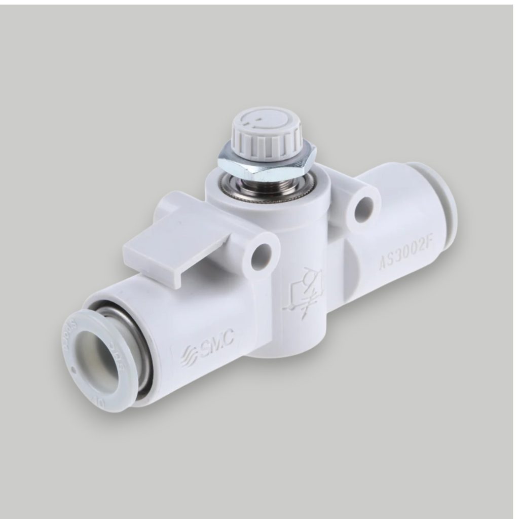 CONTROLADOR DE VELOCIDAD SMC AS3002FG-10A  EN LINEA  UN TOQUE  CONTROL DE FLUJO