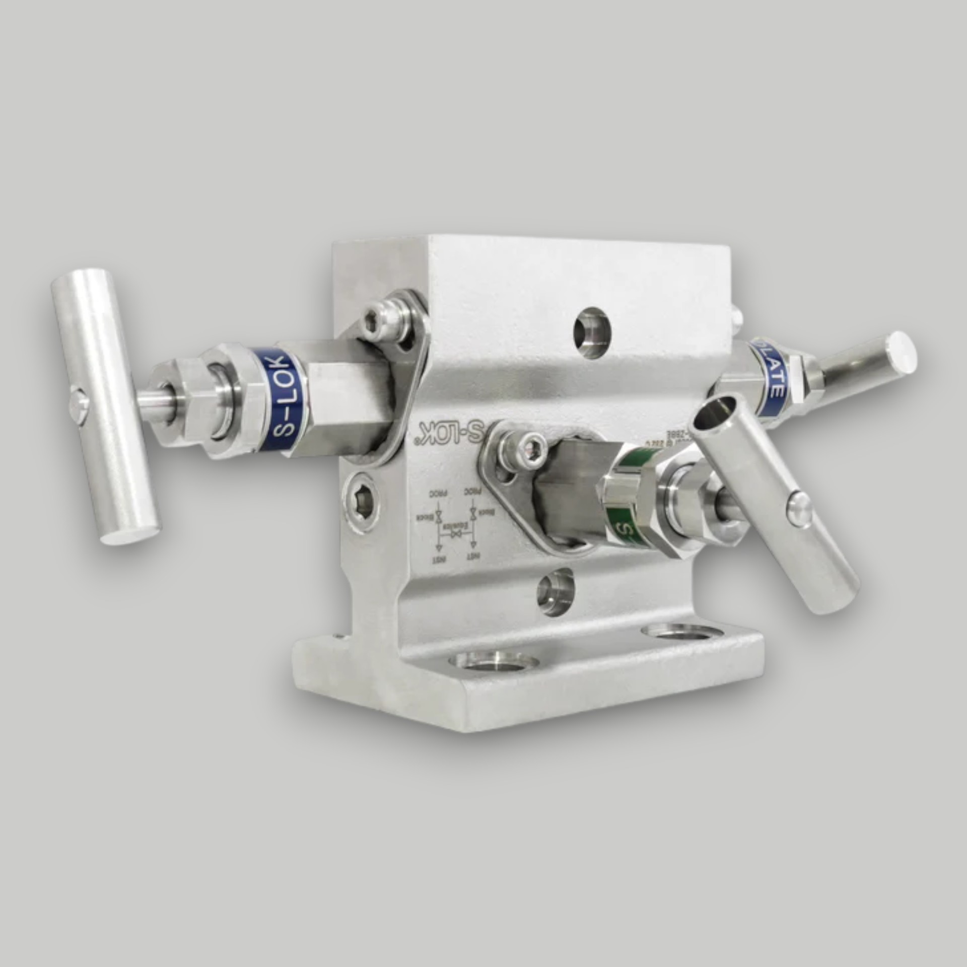 SM3V1-F-8N-S6 MANIFOLD 3 VIA TIPO MONTAJE DIRECTO-BRIDA SIMPLE