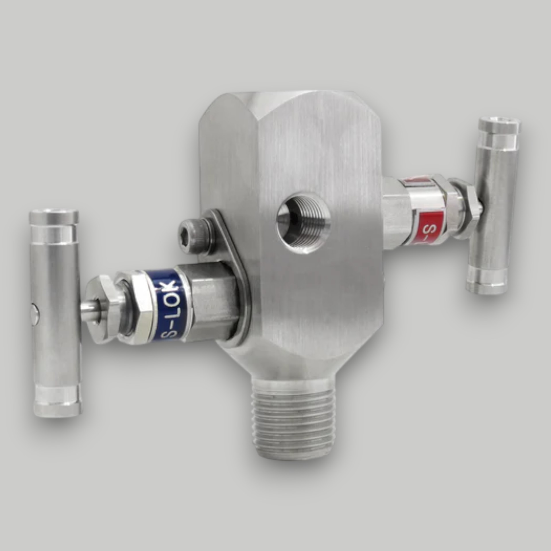 SM2VPS-MF-8N-S6 MANIFOLD 2 VIAS DE 1/2  MACHO-HEMBRA ROSCADA NPT  PURGA 1/4 NPT  A INOX S316